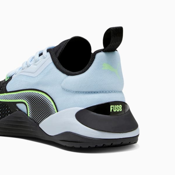 Fuse 2.0 Women's Training Shoes, PUMA Black-Icy Blue-Speed Green, extralarge