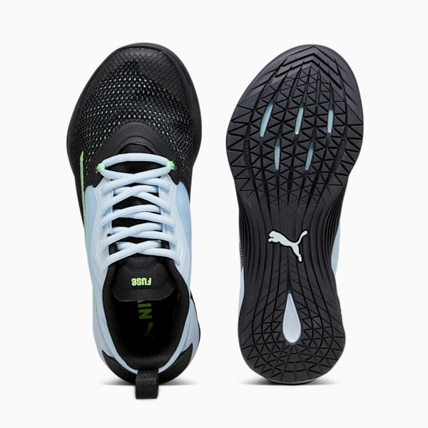 Fuse 2.0 Women's Training Shoes, PUMA Black-Icy Blue-Speed Green, extralarge