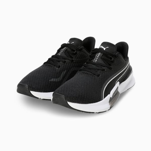 PWRFrame Women's Training Shoes, Puma Black-Puma White, extralarge-IND