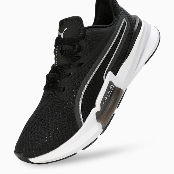 PWRFrame Women's Training Shoes, Puma Black-Puma White, extralarge-IND