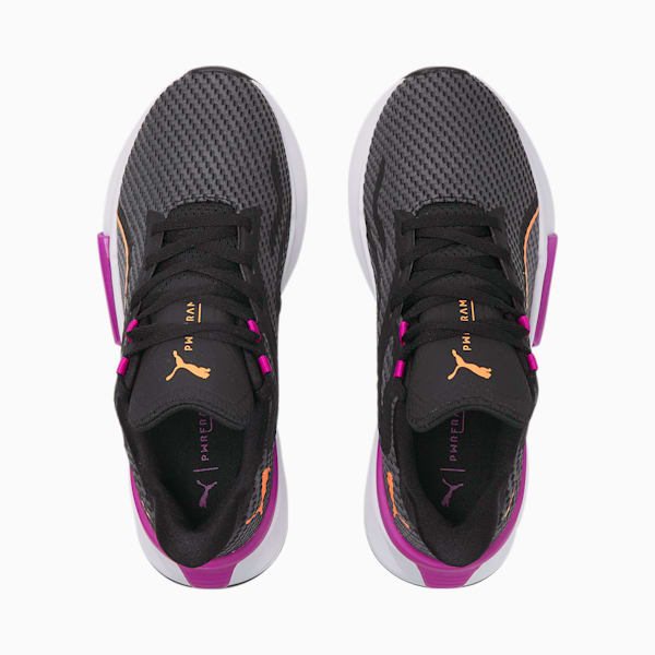 PWRFrame Women's Training Shoes, Puma Black-Deep Orchid-Neon Citrus
