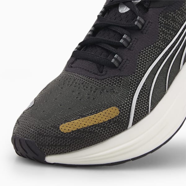 ウィメンズ RUN XX ニトロ ランニングシューズ, Puma Black-Metallic Silver-Puma Team Gold