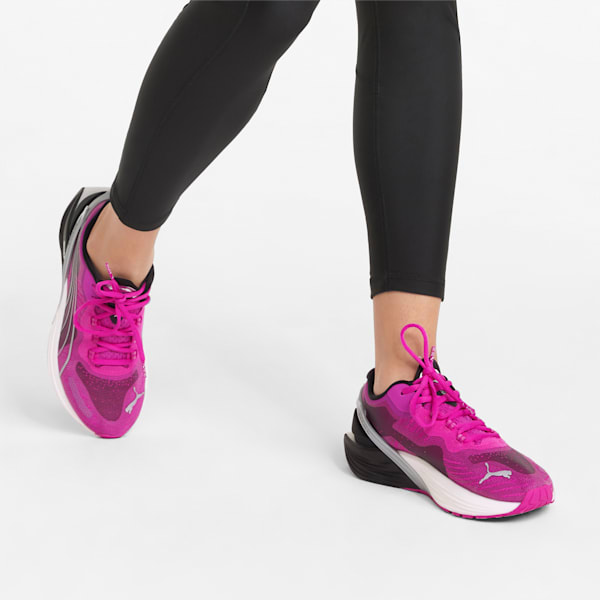 Chaussures de sport Run XX Nitro, femme, Orchidée foncée-argent métallisé-noir Puma
