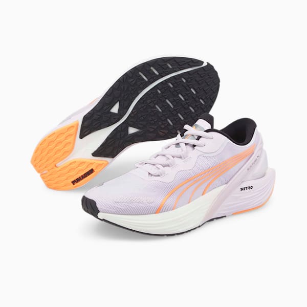 Run XX NITRO™ Women's Running Shoes, Lavender Fog-Metallic Silver-Neon Citrus, extralarge-IND
