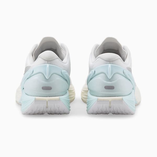 Zapatos para correr Run XX Nitro para mujer, Puma White-Metallic Silver-Nitro Blue