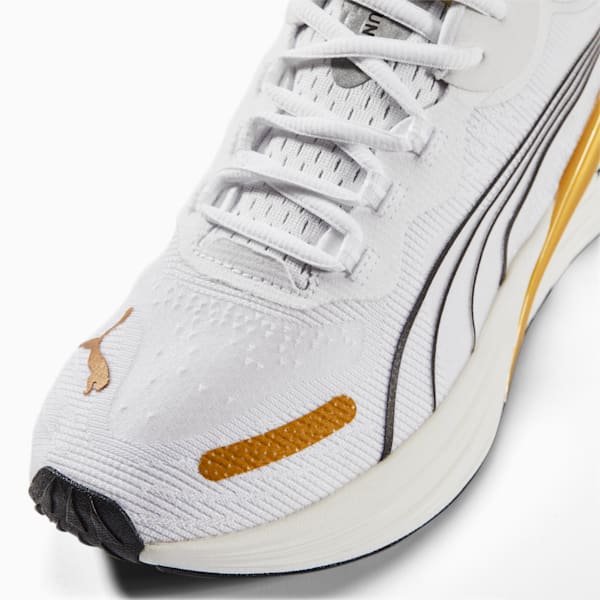 Run XX Nitro WNS Running ShoesWomen, Puma White-Puma Team Gold-Puma Black