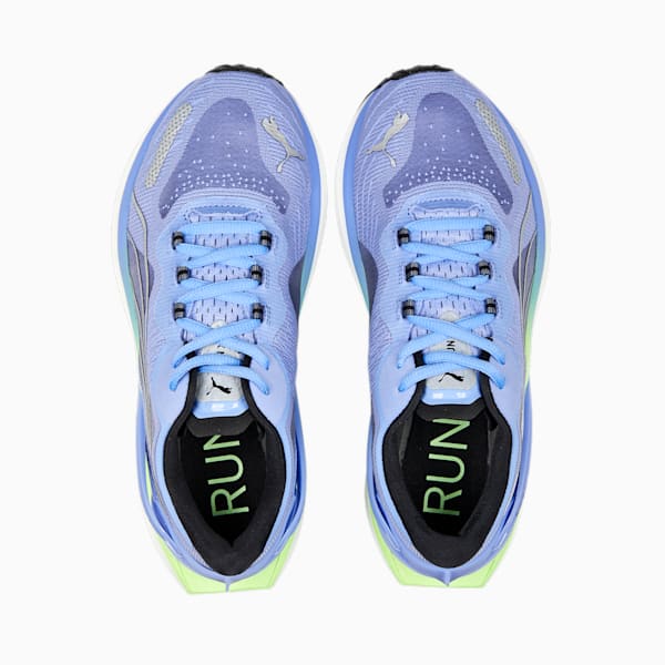 Run XX Nitro Women's Running Shoes, Elektro Purple-Fizzy Lime-PUMA Silver