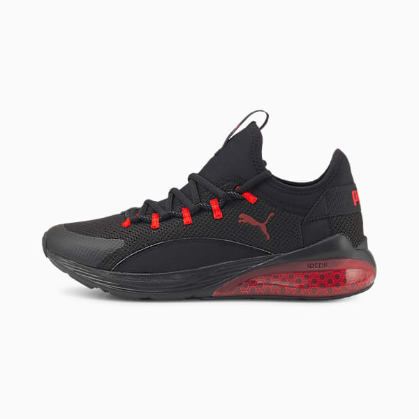 Cell Vive Men's Running Shoes, Puma Black-High Risk Red, extralarge