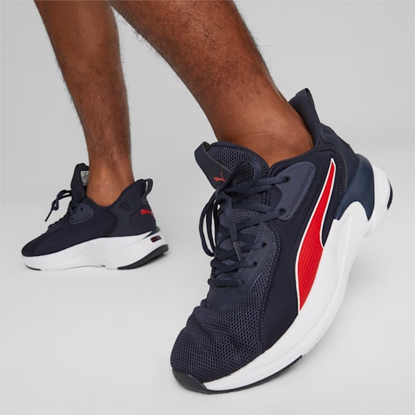 SOFTRIDE Premier Men's Running Shoes, PUMA Navy-For All Time Red-PUMA White, extralarge-IND