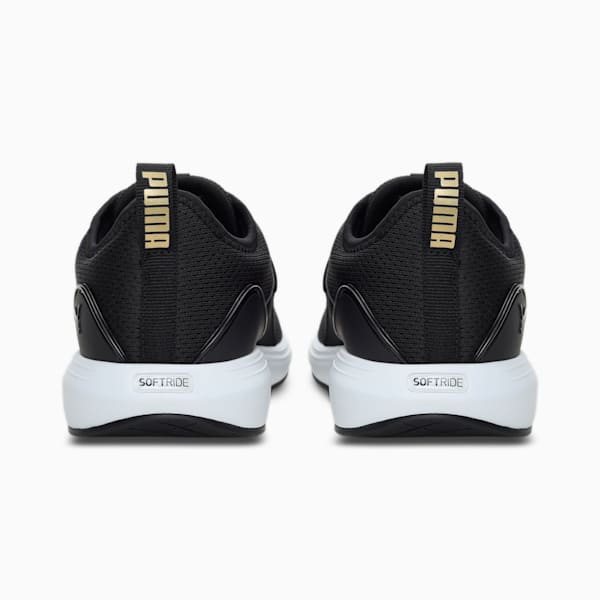 SOFTRIDE Cruise Bold Unisex Walking Shoes, Puma Black-Puma Team Gold, extralarge-IND