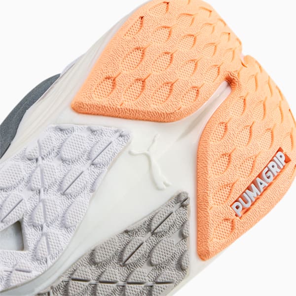 Zapatos para correr para mujer Run XX Nitro Wildwash, Puma White-Metallic Silver-Fizzy Melon, extralarge