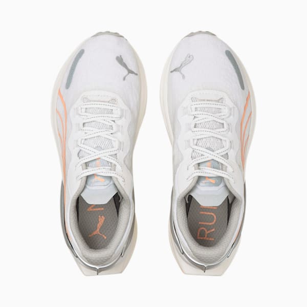 Run XX NITRO Wildwash Women's Running Shoes, Puma White-Metallic Silver-Fizzy Melon, extralarge