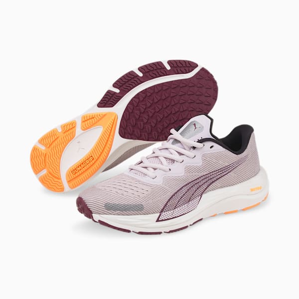 Velocity NITRO 2 Women’s Running Shoes, Lavender Fog-Grape Wine