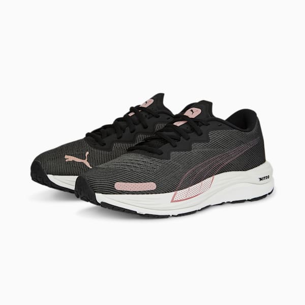 Velocity Nitro 2 Women's Running Shoes, Puma Black-Rose Gold