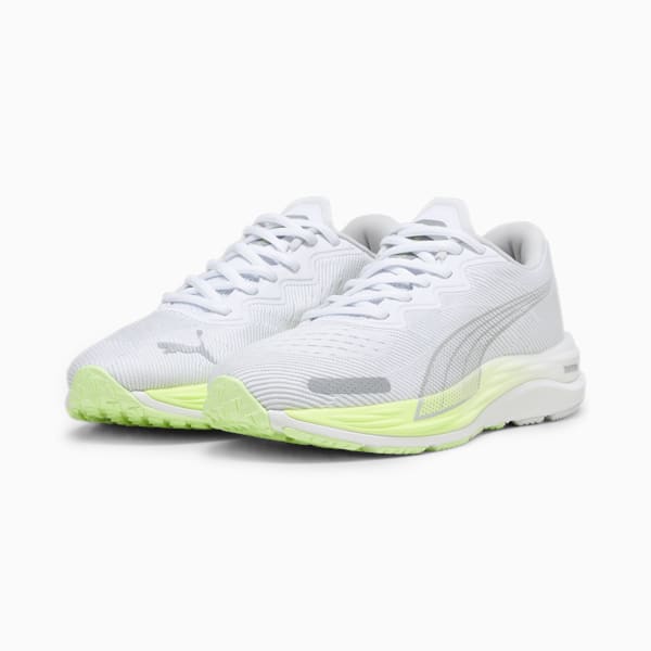 Velocity NITRO™ 2 Women's Running Shoes, PUMA White-Speed Green, extralarge-AUS