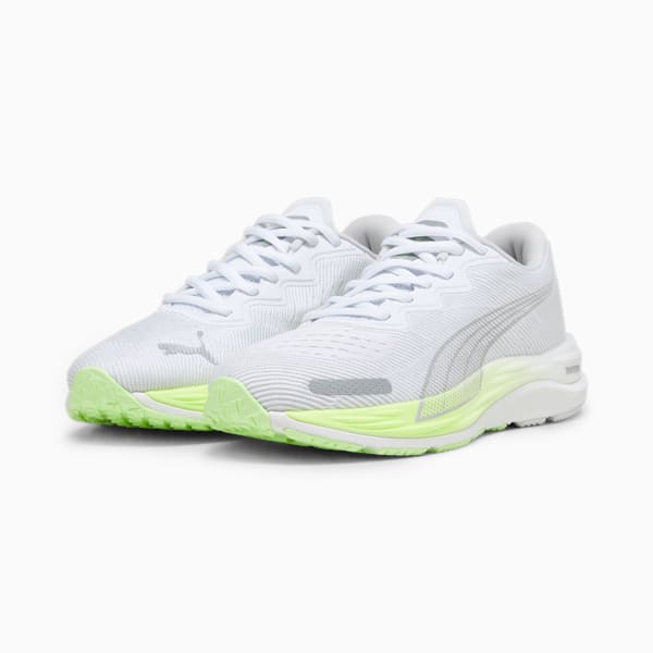 Velocity NITRO™ 2 Women's Running Shoes, PUMA White-Speed Green, extralarge-IND