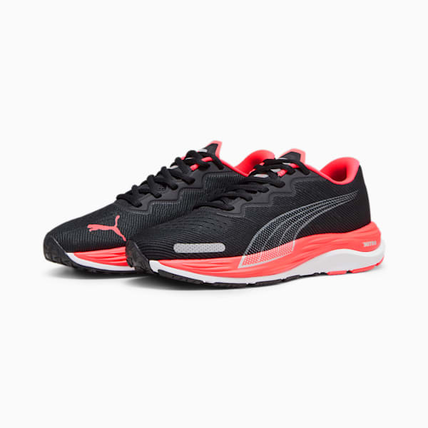 Velocity NITRO 2 Women's Running Shoes, PUMA Black-Fire Orchid, extralarge-IND