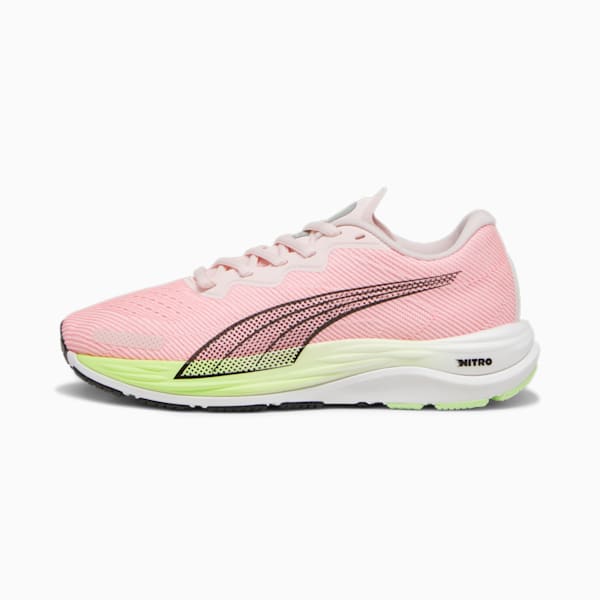 Velocity NITRO™ 2 Women's Running Shoes, Frosty Pink-Speed Green, extralarge-IND