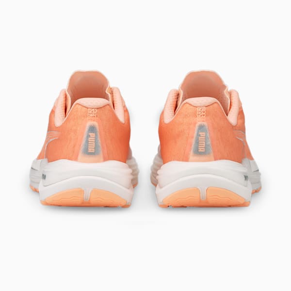 Velocity Nitro 2 Wildwash Women's Running Shoes, Puma White-Fizzy Melon, extralarge-IND