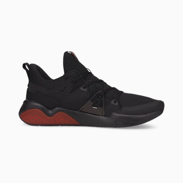 Cell Fraction Mesh Men's Running Shoes, Puma Black-High Risk Red, extralarge