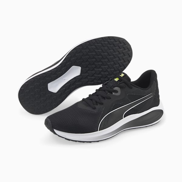 Twitch Runner Unisex Running Shoes, Puma Black-Puma White, extralarge-AUS