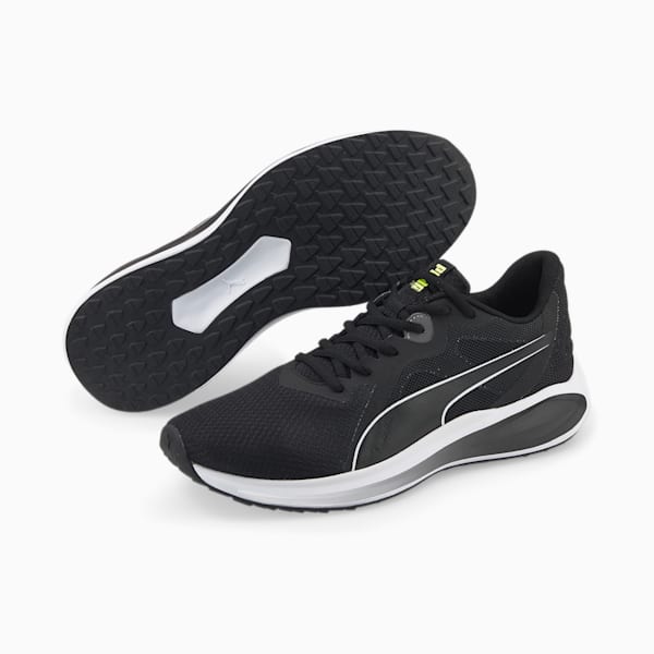 Twitch Runner Unisex Running Shoes, Puma Black-Puma White, extralarge-IND