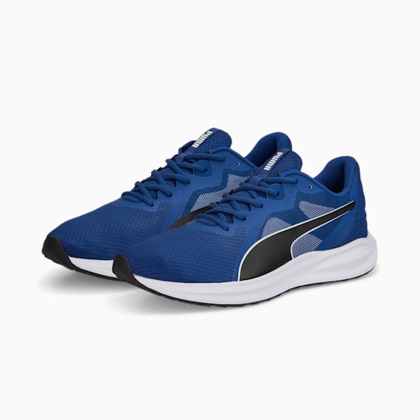 Tenis para correr Twitch Runner, Blazing Blue-PUMA Black-Puma White, extralarge