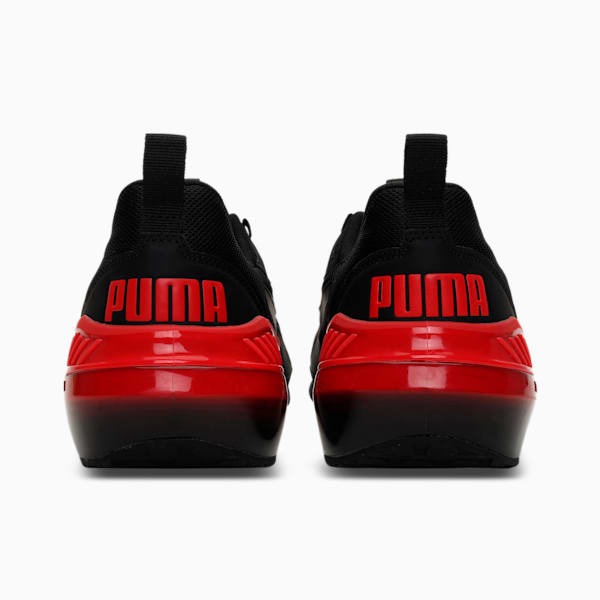 Suede Translucent Unisex Sneakers, Puma Black-High Risk Red, extralarge-IND