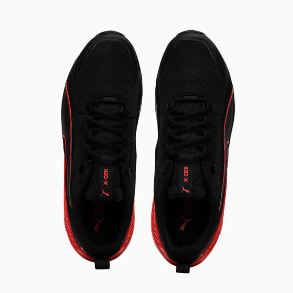 Suede Translucent Unisex Sneakers, Puma Black-High Risk Red, extralarge-IND