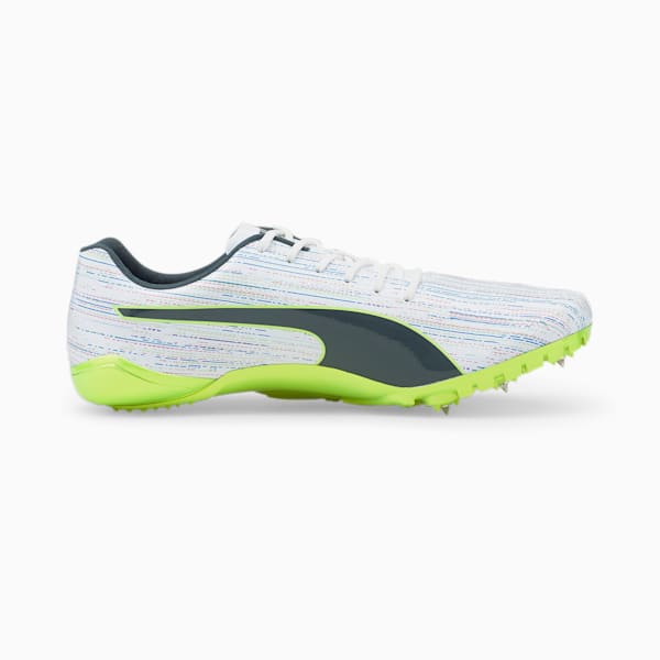 evoSPEED Electric 12 Track and Field Shoes, Puma White-Dark Slate-Fizzy Light, extralarge
