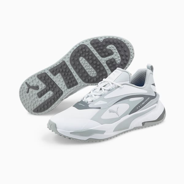 メンズ ゴルフ GS ファスト ラバーアウトソール スパイクレス シューズ, Puma White-High Rise-QUIET SHADE