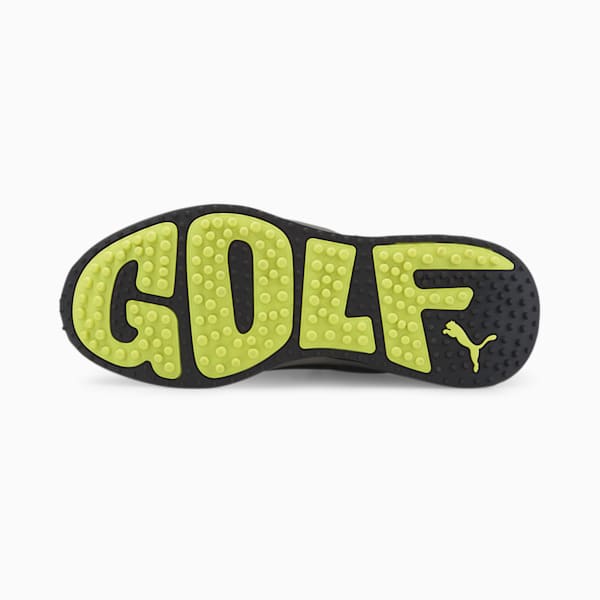 メンズ ゴルフ GS ファスト ラバーアウトソール スパイクレス シューズ, Puma Black-QUIET SHADE-Safety Yellow, extralarge-AUS