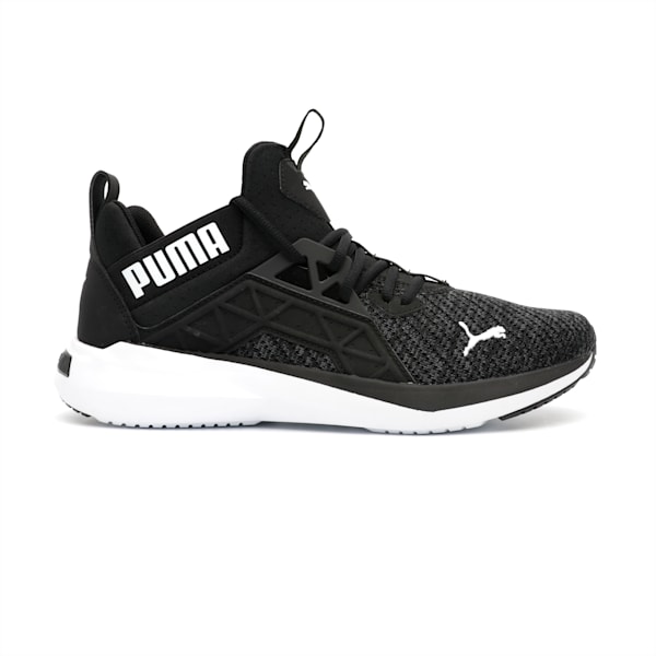 SOFTRIDE Enzo NXT Knit Men's Walking Shoes, Puma Black-Puma White-CASTLEROCK, extralarge-IND