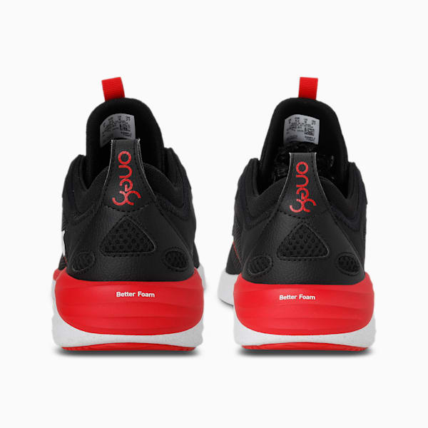 Better Foam Emerge one8 Running Shoes, Puma Black-High Risk Red, extralarge-IND