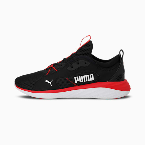 Better Foam Emerge one8 Running Shoes, Puma Black-High Risk Red, extralarge-IND