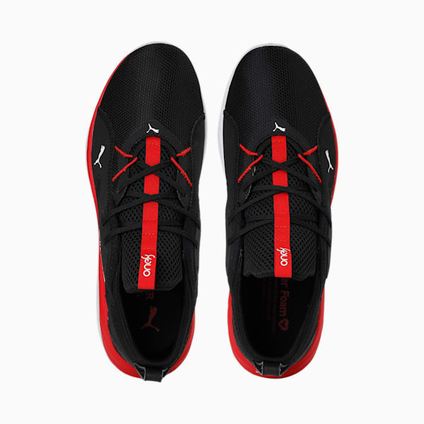Better Foam Emerge one8 Running Shoes, Puma Black-High Risk Red, extralarge-IND