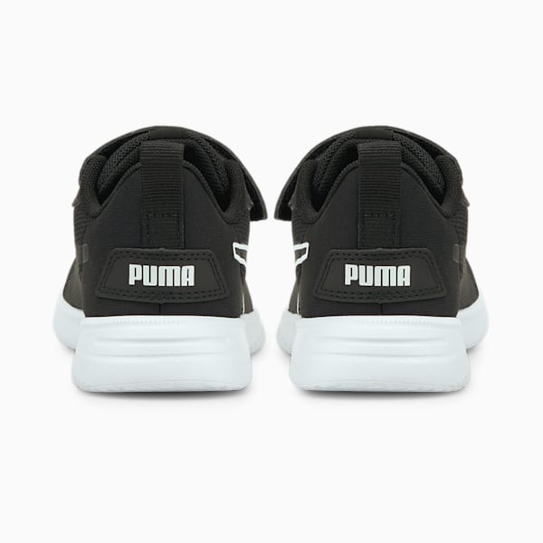 Flyer Flex AC Kids' Trainers, Puma White-Puma Black, extralarge-GBR