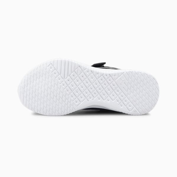 Flyer Flex AC Kids' Trainers, Puma White-Puma Black, extralarge-GBR