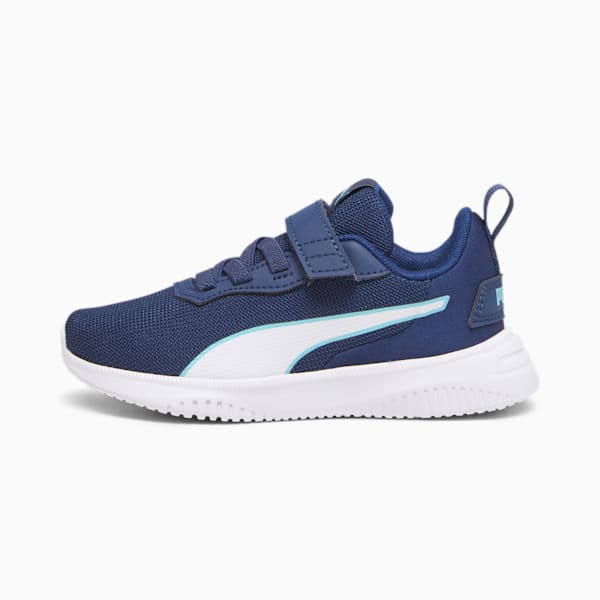 Flyer Flex Kids' Shoes, Persian Blue-PUMA White, extralarge-IND