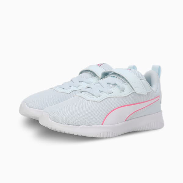 Flyer Flex Kids' Running Shoes, Dewdrop-PUMA White-Fast Pink, extralarge-IND