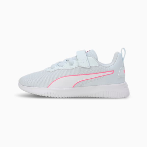 Flyer Flex Kids' Running Shoes, Dewdrop-PUMA White-Fast Pink, extralarge-IND