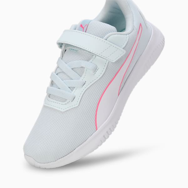 Flyer Flex Kids' Running Shoes, Dewdrop-PUMA White-Fast Pink, extralarge-IND