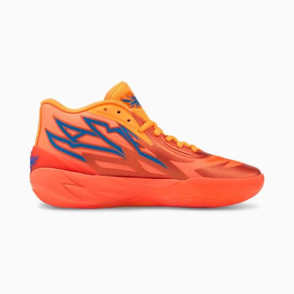 MB.02 Unisex Basketball Shoes, Fiery Coral-Ultra Orange, extralarge-IND