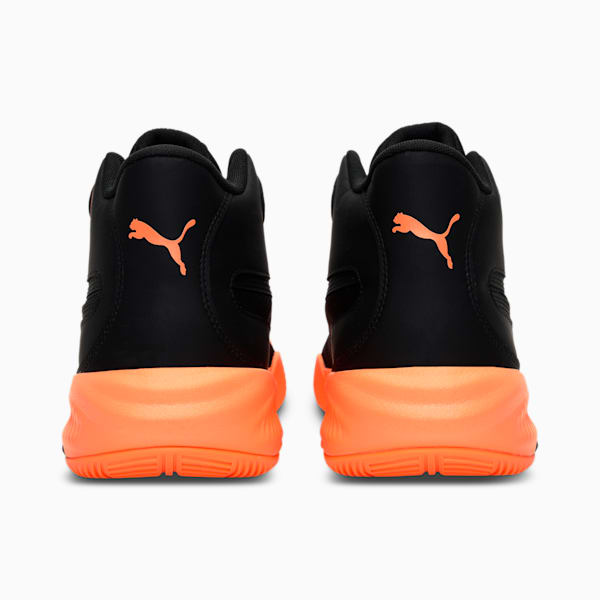 Triple Mid Unisex Basketball Shoes, Puma Black-Neon Citrus, extralarge-IND