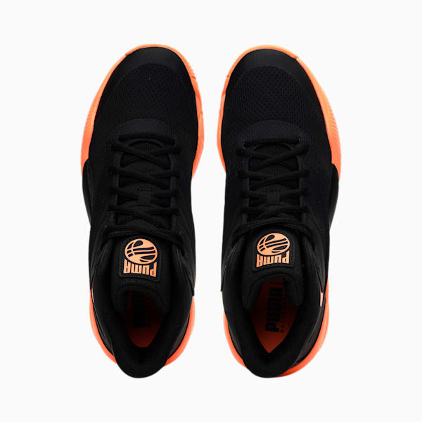 Triple Mid Unisex Basketball Shoes, Puma Black-Neon Citrus, extralarge-IND