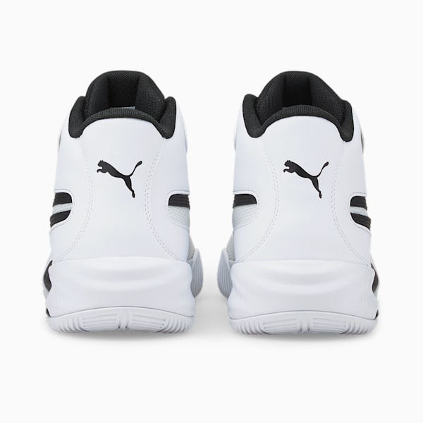 Triple Mid Basketball Shoes, Puma White-Puma Black, extralarge