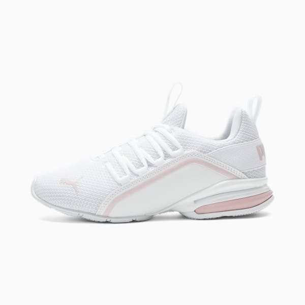 Axelion Metallic Wide Women's Training Shoes, Puma White-Chalk Pink, extralarge