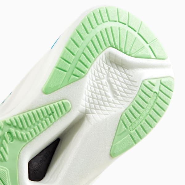 メンズ ディヴィエイト ニトロ エリート レーサーワイルド ランニングシューズ, Puma White-Ocean Dive-Fizzy Lime, extralarge-JPN