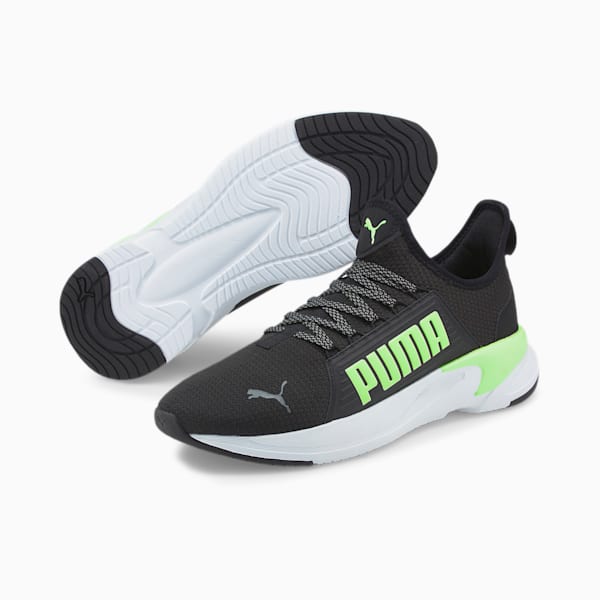 Softride Premier Slip-On Men's Running Shoes, Puma Black-Fizzy Lime, extralarge