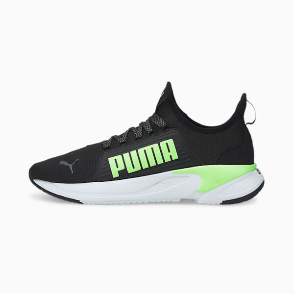 Softride Premier Slip-On Men's Running Shoes, Puma Black-Fizzy Lime, extralarge